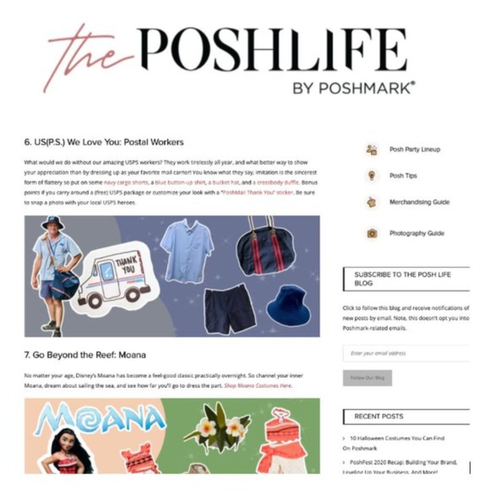 Spot me in The POSHLife Blog by Poshmark